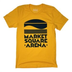 Indy Market Square Arena Throwback T-Shirt – Gold